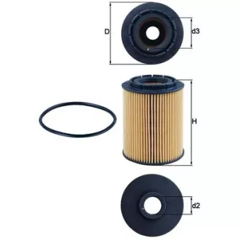 Filtre à huile MAHLE OX 160D