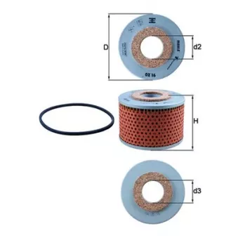 Filtre à huile MAHLE OX 16D
