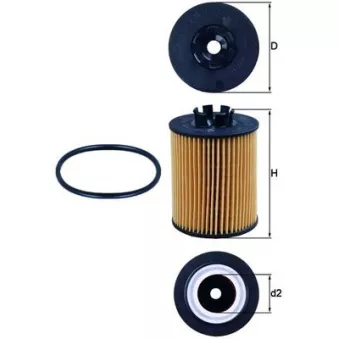 Filtre à huile MAHLE OX 173/2D