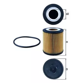 Filtre à huile MAHLE OX 182D