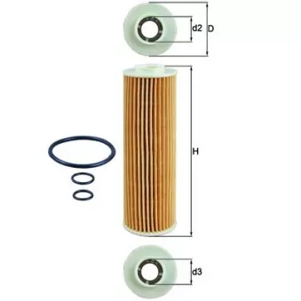 Filtre à huile MAHLE OX 183/5D