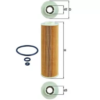 Filtre à huile MAHLE OX 183/5D1