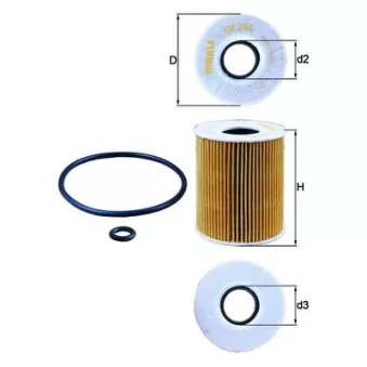 Filtre à huile MAHLE