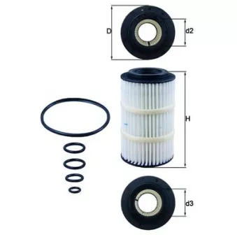 Filtre à huile MAHLE OX 345/7D