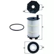 Filtre à huile MAHLE OX 350/4D - Visuel 1