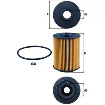 Filtre à huile MAHLE OX 356D