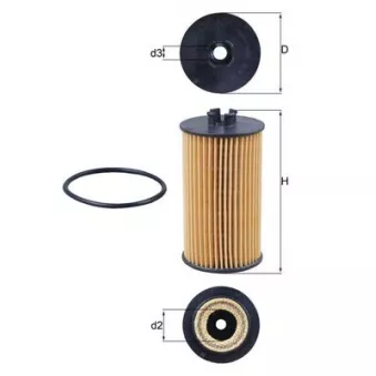 Filtre à huile MAHLE OX 401D