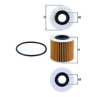Filtre à huile MAHLE OX 414D2