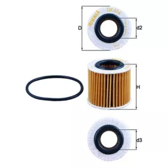Filtre à huile MAHLE OX 416D1