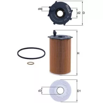 Filtre à huile MAHLE