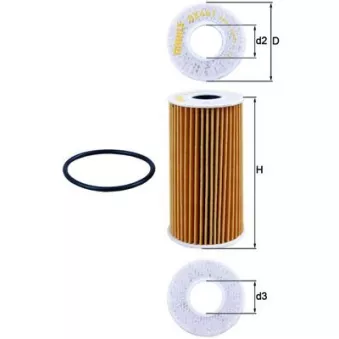 Filtre à huile MAHLE OX 441D