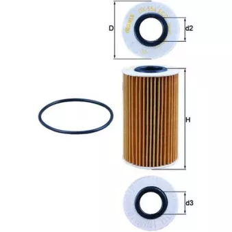 Filtre à huile MAHLE OX 554D1
