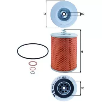 Filtre à huile MAHLE OX 71D