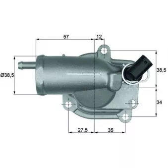 Thermostat d'eau MAHLE TH 10 87