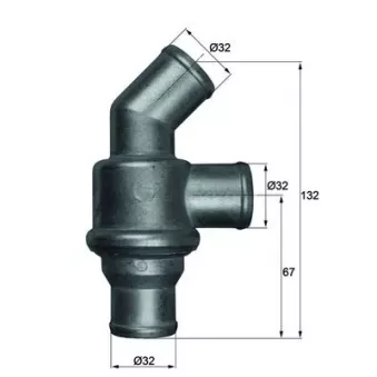 Thermostat d'eau MAHLE TH 16 80