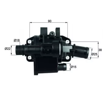Thermostat d'eau MAHLE TH 42 83