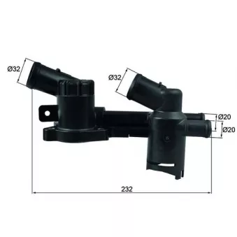 Thermostat d'eau MAHLE TH 52