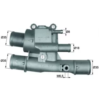 Thermostat d'eau MAHLE TI 123 88