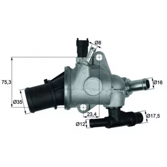 Thermostat d'eau MAHLE TI 142 83