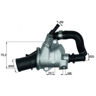 Thermostat d'eau MAHLE TI 145 88