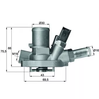 Thermostat d'eau MAHLE TI 147 80