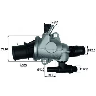 Thermostat d'eau MAHLE TI 152 88