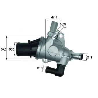 Thermostat d'eau MAHLE TI 154 88