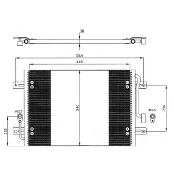Condenseur, climatisation NRF 35632