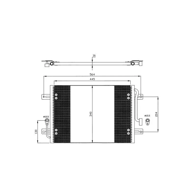Condenseur, climatisation NRF 35632