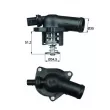 Thermostat d'eau MAHLE TI 17 109 - Visuel 1