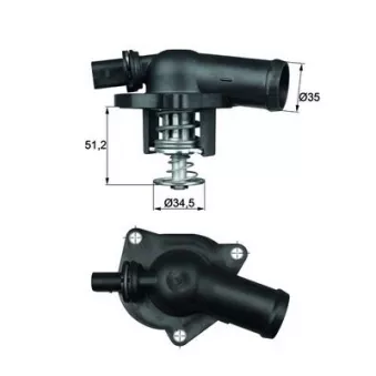 Thermostat d'eau MAHLE TI 17 109