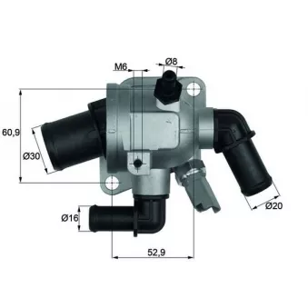 Thermostat d'eau MAHLE TI 173 88