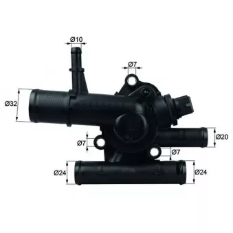 Thermostat, liquide de refroidissement MAHLE TI 217 83