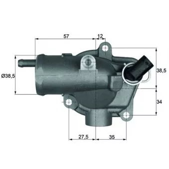 Thermostat d'eau MAHLE TI 30 92