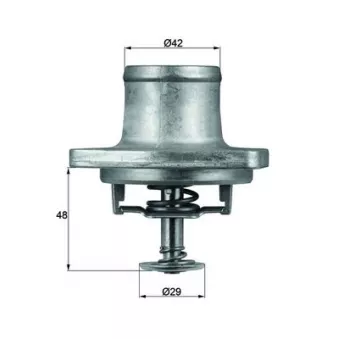 Thermostat d'eau MAHLE TI 48 80D