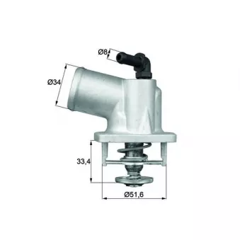 Thermostat d'eau MAHLE TI 54 92D