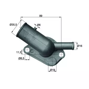 Thermostat d'eau MAHLE TI 64 87D