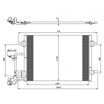 Condenseur, climatisation NRF 35642