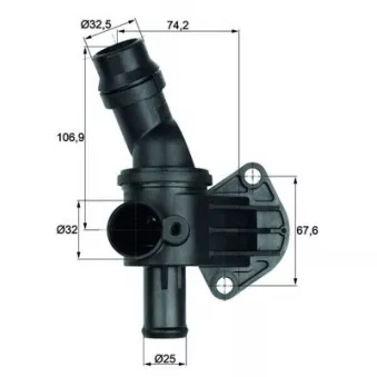 Thermostat d'eau MAHLE TI 8 87