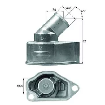 Thermostat d'eau MAHLE TI 9 87