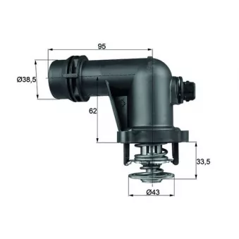 Thermostat d'eau MAHLE TM 15 105