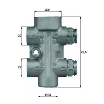 Thermostat, refroidissement d'huile MAHLE TO 10 95