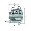 Thermostat, refroidissement d'huile MAHLE TO 12 100 - Visuel 1