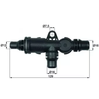 Thermostat, refroidissement d'huile MAHLE TO 4 82