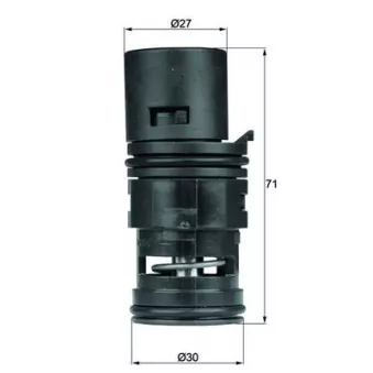 Thermostat, refroidissement d'huile MAHLE TO 7 75