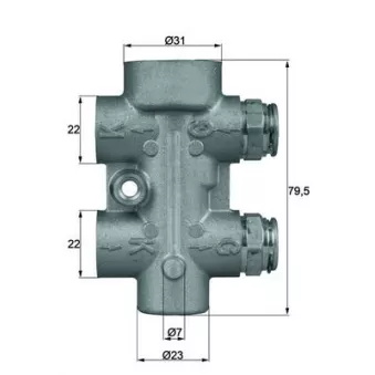 Thermostat, refroidissement d'huile MAHLE TO 8 80