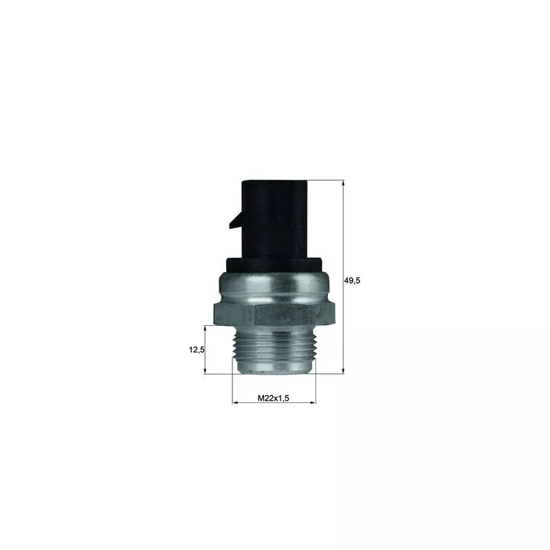 Interrupteur de température, ventilateur de radiateur MAHLE TSW 12D