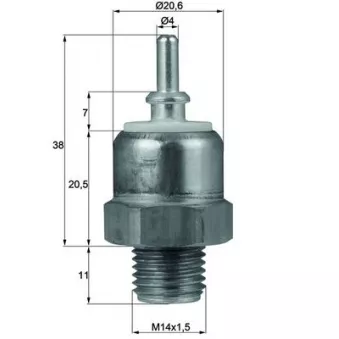 Interrupteur de température, ventilateur de radiateur MAHLE TSW 45