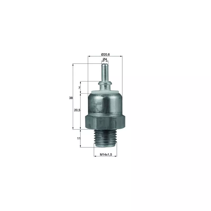 Interrupteur de température, ventilateur de radiateur MAHLE TSW 45
