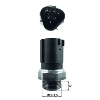 Interrupteur de température, ventilateur de radiateur MAHLE TSW 62